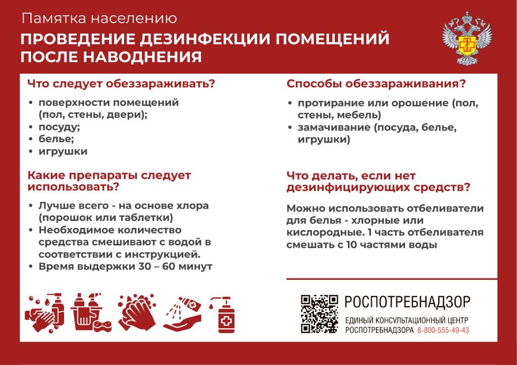 Проведение дезинфекции.